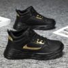 Newness City Chic Black High Top Sneakers Elevate your style with these chic and comfortable black high tops perfect for any season