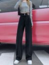 Newness City Chic Non Stretch Trousers in versatile navy showcasing a sharp crease and tailored fit ideal for work or weekend wear