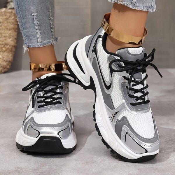 Newness Womens Casual Sneakers Elevate your everyday style with these comfortable and chic sneakers