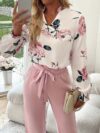 The Parisian Blossom Floral Print Set a chic two piece outfit in a beautiful floral print perfect for spring and fall