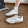 Newness Womens White Sneakers Comfortable casual and chic white sneakers perfect for any occasion