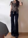 Newness Effortless Chic Low Waist Flared Jeans flattering comfortable and stylish flared jeans in a chic low waist design