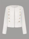 Timeless Chic Womens Elegant Blazer in structured fabric with a polished finish perfect for formal or casual wear