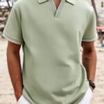 Summer Breeze Mens Short Sleeve Polo Shirt in classic style perfect for the office or golf course