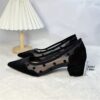 Newness Chic Polka Dot Block Heels Elevate your style with these modern and chic polka dot block heels perfect for any occasion