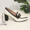 Newness Metropolitan Flair Two Tone Block Heels Chic two tone block heels perfect for elevating any outfit Experience comfort and style