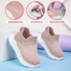 Pastel Pink and Beige Pastel Petal Youngsters Soft Sole Slip On Sneakers for Toddlers and Young Children Lightweight EVA cushioned sole for all day play and breathable comfort
