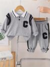 Smart Style Boys Tracksuit Set Trendy and comfortable tracksuit in navy blue for boys aged 1 6 years Perfect for school sports or semi formal events