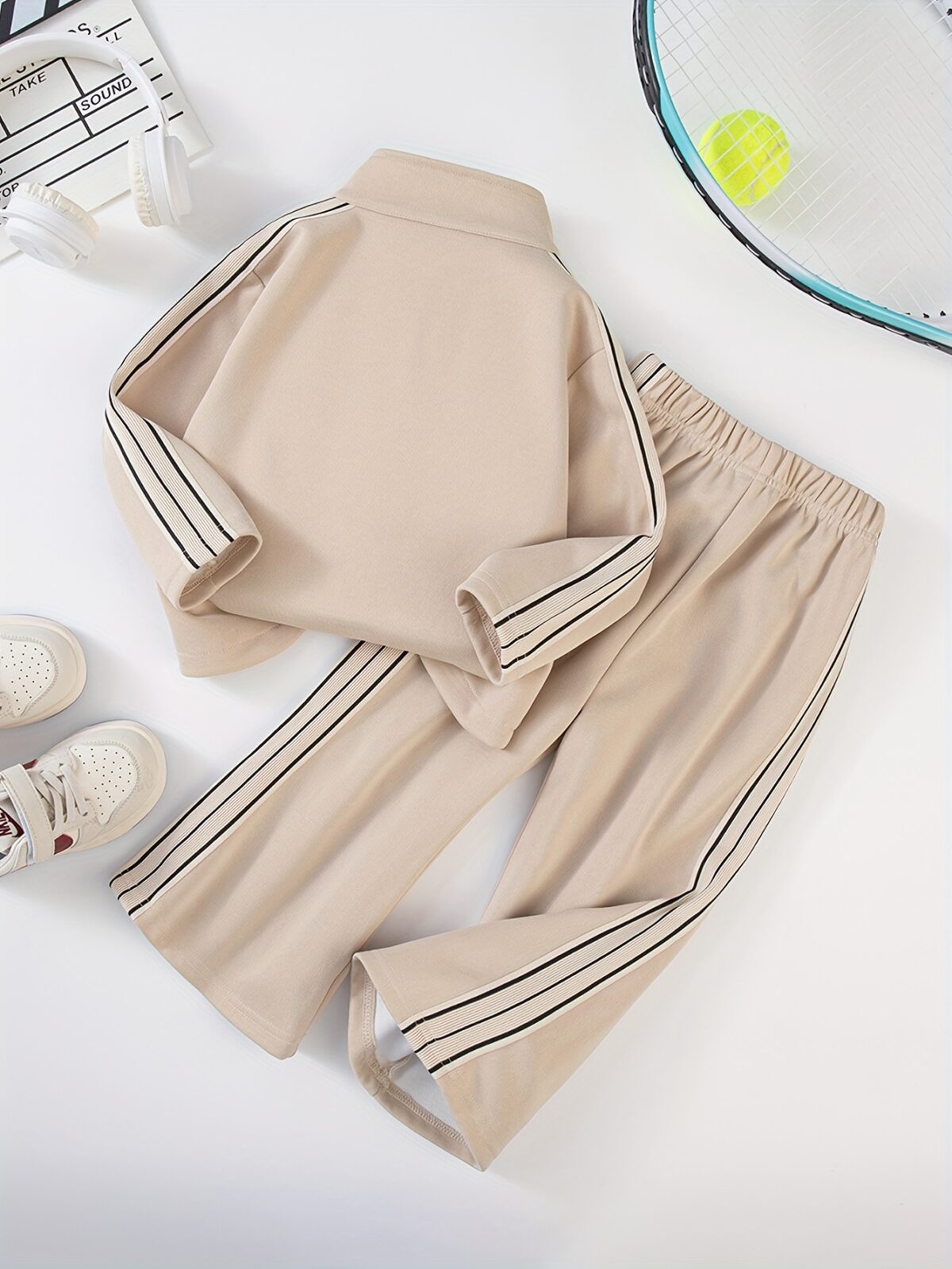 Newness Riviera Girls Sporty Set A stylish comfortable polyester set perfect for play