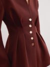 City Chic Womens Polyester Blazer in versatile springfall color Sophisticated yet casual perfect for work or weekend