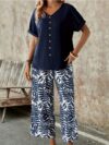 Effortlessly chic Botanical Breeze Floral Print Two Piece Set from Newness Features a beautiful floral print perfect for any occasion