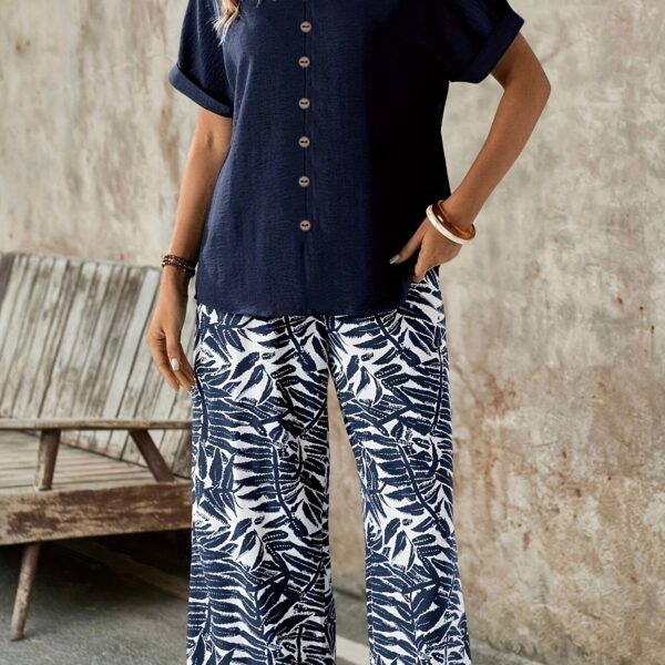 Effortlessly chic Botanical Breeze Floral Print Two Piece Set from Newness Features a beautiful floral print perfect for any occasion