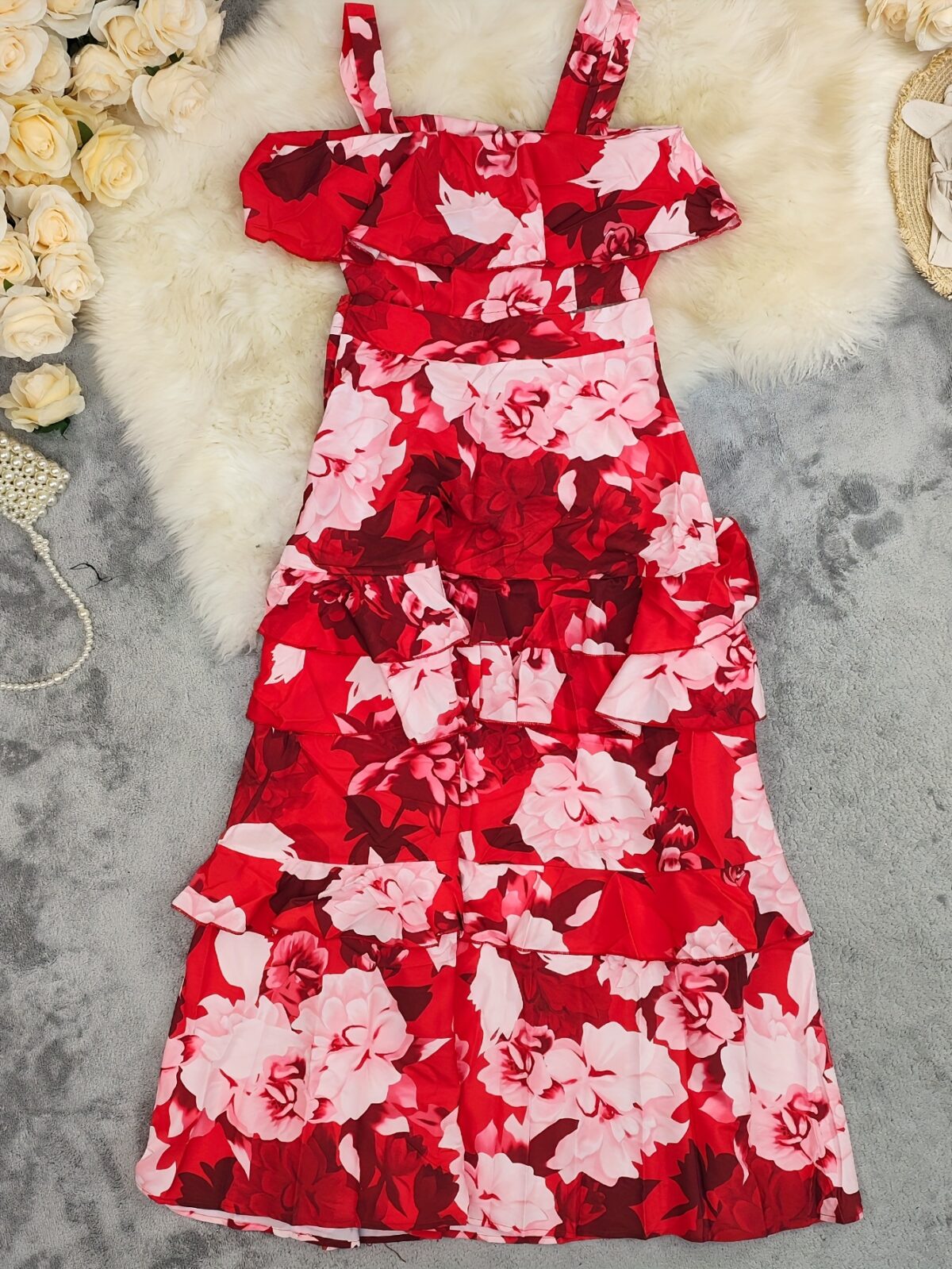 Effortlessly chic Casablanca Bloom Floral Print Skirt Set perfect for vacations and summer days Features a vibrant floral print