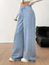 Casablanca Embroidered Wide Leg Pants in luxurious rayon blend effortlessly chic for weekend casual