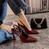 Newness Noir Nights Black Stiletto Heels Elevate your summer style with these glossy versatile and undeniably chic black stiletto heels
