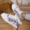 Newness Rebel Chic Skull Print Sneakers Edgy chic and comfortable sneakers with a skull print design