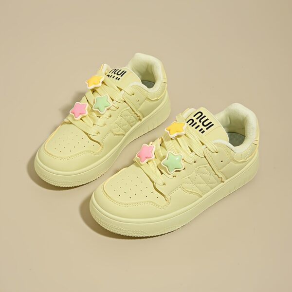 Newness Pastel Dream Low Top Sneakers in soft pastel shades showcasing their comfortable design and stylish appeal