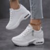 Newness thick soled casual shoes in a stylish neutral color showcasing the comfortable design and subtle height boost
