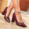 Bordeaux Nights Burgundy Stiletto Heels by Newness Elegant burgundy heels perfect for weddings special occasions and nights out