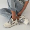 Newness Effortless Style Womens Casual Sneakers Breathable stylish and perfect for all day wear White leather sneakers with a clean design