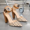 Newness Parisian Chic Plaid Block Heels Comfortable and stylish plaid block heels perfect for any occasion