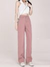 Newness Milan High Waisted Straight Leg Jeans Flattering fit timeless style A model wears the jeans