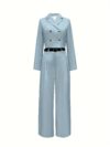 Desert Beige Cairo Two Piece Suit from Newness Elegant polyester suit perfect for fallwinter Dubai inspired style