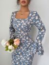 The Newness Casablanca Floral Print Maxi Dress a stunning floor length dress adorned with a vibrant floral print perfect for any occasion