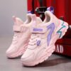 Stylish and comfortable Active Kicks Girls casual sneakers in a solid color with letter print perfect for active girls