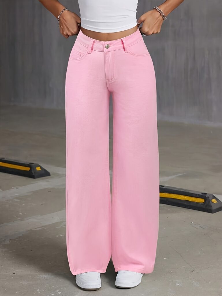 Newness Sculpt & Style High Waist Straight Jeans: Flattering high-waisted jeans in a classic straight-leg style, offering both comfort and style. Shown in a light wash denim.