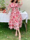 Effortlessly chic Casablanca Floral Print Maxi Dress from Newness perfect for weddings parties or vacations