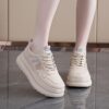 Newness Elevated Style Chunky Platform Sneakers with Arch Support Stylish chunky platform sneakers in white showcasing the arch support and overall design Perfect for adding a fashionable and comfortable edge to any outfit