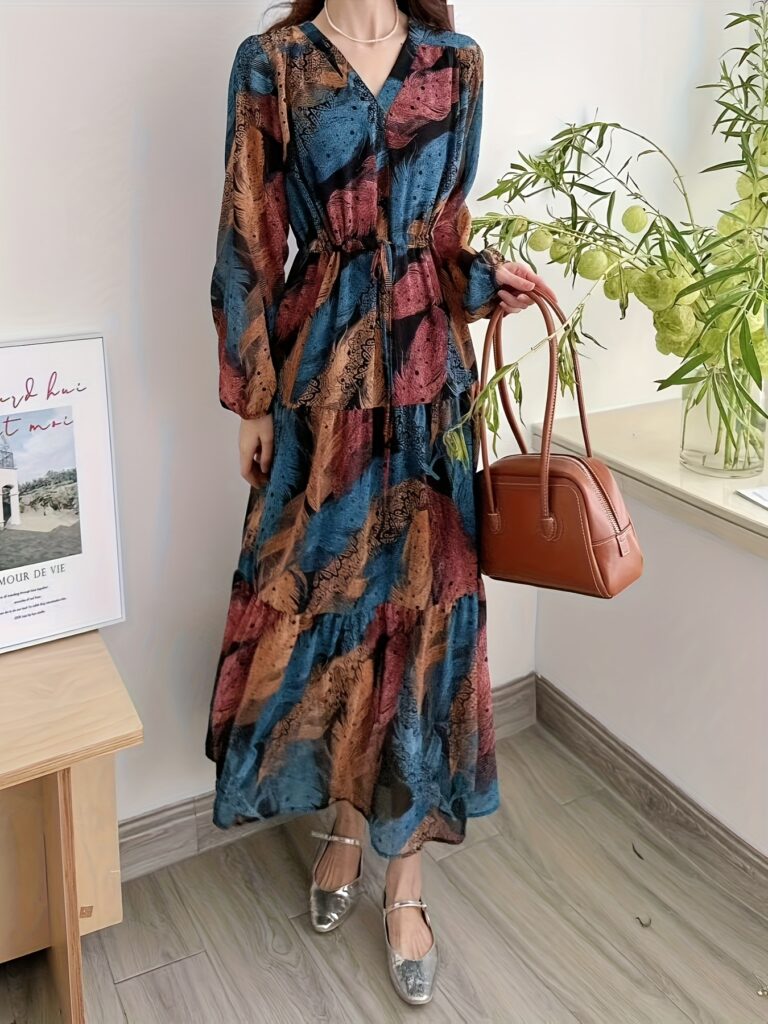 Effortlessly chic Newness Summer Breeze floral print maxi dress, perfect for any occasion.