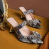 Newness Ethereal Bloom Floral Stiletto Mules Chic floral stiletto mules perfect for elevating any outfit