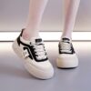 Newness womens beige casual sneakers showcasing comfort and style for everyday wear