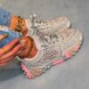 Newness Nova Sparkle Rhinestone Platform Sneakers Elevate your style with these chic durable platform sneakers featuring dazzling rhinestones Perfect for any occasion