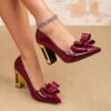 Newness Dahlia Bow Block Heels Chic and comfortable block heels with a delicate bow detail perfect for elevating any outfit