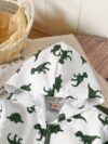 Stylish boys dinosaur print hooded zipper jacket and pants set perfect for fall and winter outdoor adventures The trendy and comfortable outfit features a fun dino print