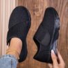 Womens wide fit sneakers with adjustable straps soft fabric upper and breathable design in color