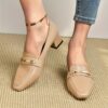 Newness City Chic Pointed Toe Loafers Classic black loafers with a pointed toe designed for both comfort and style Perfect for the office or a weekend brunch
