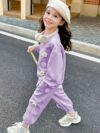 Adorable girls floral outfit perfect for spring and fall Two piece set in charming floral print by Newness