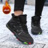 Newness Nordic Trek Plush Winter Sneakers in detail showcasing plush lining and colorful accents Perfect for staying cozy and stylish all day long