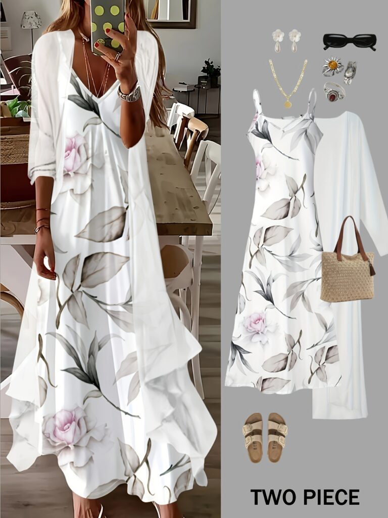Effortlessly chic Casablanca Floral Print Maxi Dress from Newness, perfect for vacations. Features a flowing silhouette and beautiful floral print.