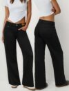 Newness Essential Black Wide Leg Jeans Flattering wide leg silhouette comfortable fit perfect for any occasion