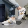 Womens white casual running shoes versatile and comfortable flat sneakers