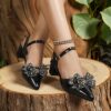 Newness Celestial Sparkle Rhinestone Mary Jane Heels Elevate your style with these modern chic rhinestone heels perfect for any occasion