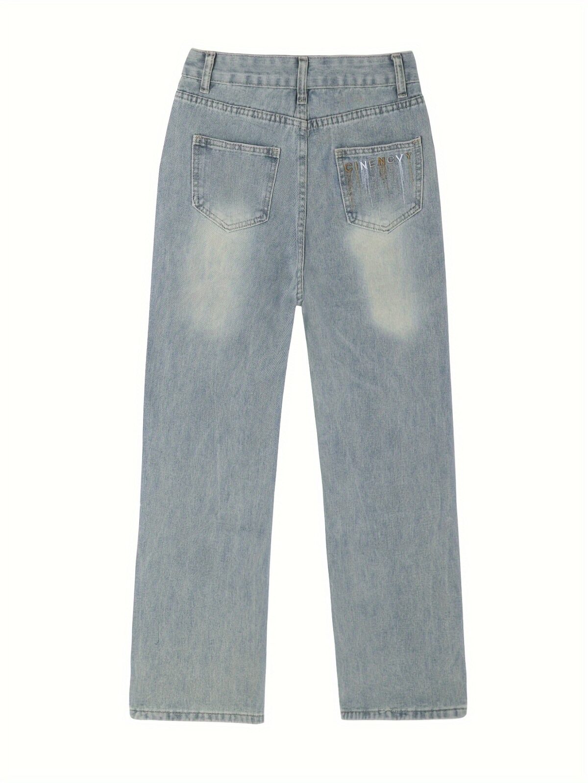 Model wearing Newness Dubai Nights High Waist Wide Leg Jeans showcasing the flattering high waist and wide leg silhouette The jeans are a versatile dark wash perfect for both day and night