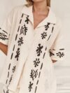 Effortlessly chic Botanical Breeze Floral Print Set from Newness A soft polyester blend creates a relaxed all season outfit Flattering floral print