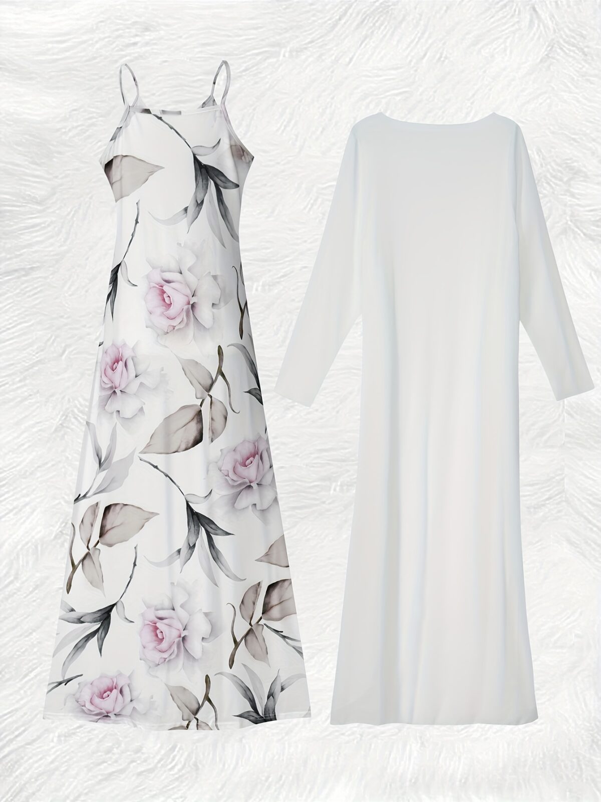 Effortlessly chic Casablanca Floral V Neck Dress Set in a breezy silhouette perfect for spring vacations Features a flattering V neckline and beautiful floral print