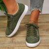 Newness Effortless Chic Green Flannel Sneakers Breathable and comfortable green flannel sneakers perfect for everyday wear Showcasing stylish design and superior comfort